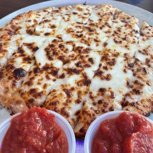Large meat lover with Cheesy bread for $24.99