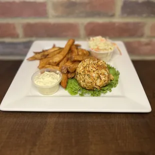 a plate of food on a table