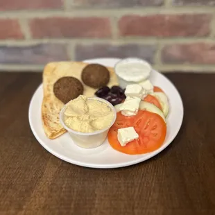 a plate of food on a table