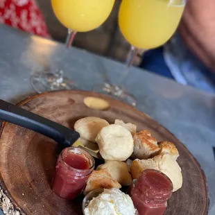 Biscuits and mimosas