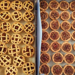 Mini spiced apple pies &amp; bourbon  pecan pies for the Plaza Classic Film Festival