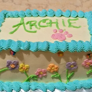 We make cakes for dogs too!