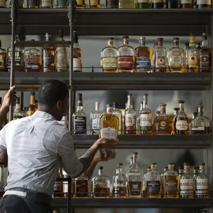 Take a look at our Bourbon Menu or choose from the wall