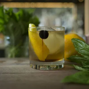 Stella Old Fashioned - Copper and Kings brandy, vanilla-demerara, Bittercube Cherry Bark Vanilla bitters