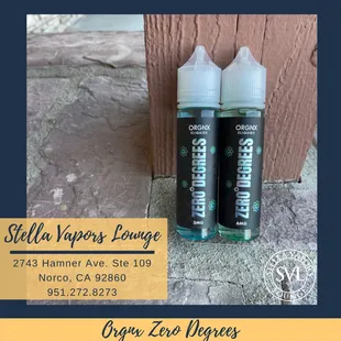 ORGNX: Zero Degrees ( menthol: great for additive for other flavors or can be use on its own)
