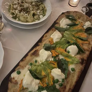 Squash Blossom Pizza