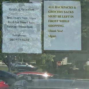 Door signage
