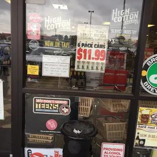 the front door of the store