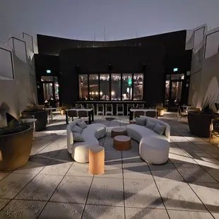 View of outdoor lounge