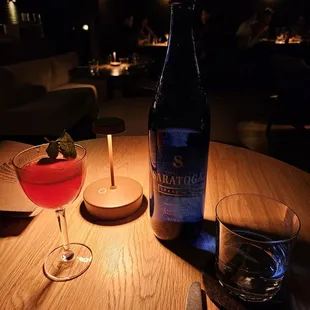 Bluebird Smash N.A drink &amp; bottle of Saratoga Sparkling water ($10)