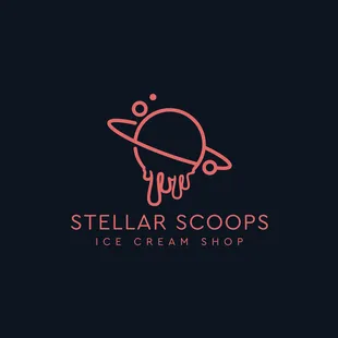 the logo for the ice cream shop