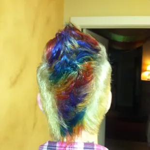 Rainbow Mohawk:)