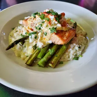 Salmon Oscar... very delicious and done perfectly!