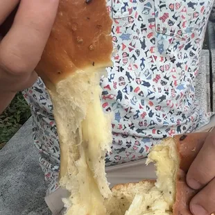 Cheese pull!