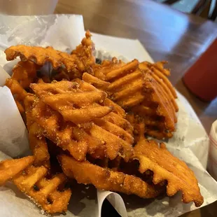 Sweet potato waffle fries