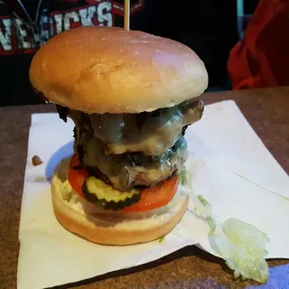 Double Swiss Mushroom Burger*