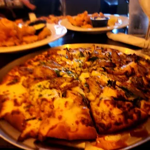 Roasted Pear and Gorgonzola pizza