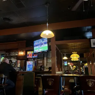 a man sitting at the bar