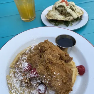 Buttermilk Fried Chicken with Waffles