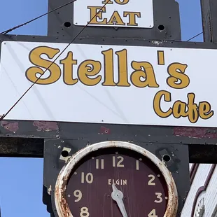 Historic Elgin Clock on Front.  Elgin was famous for watches and for a century was the largest producer in the world. Right in USA