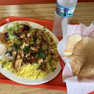 Chicken shawarma entree, Pita Bread