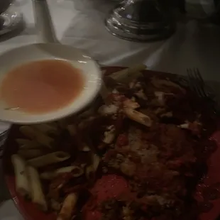 Veal Parmigiano. Crap