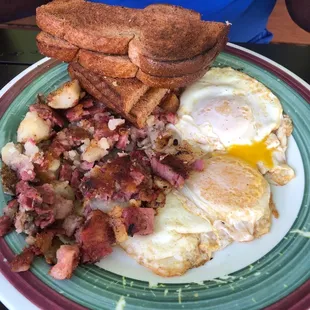 Corn Beef Hash and Eggs