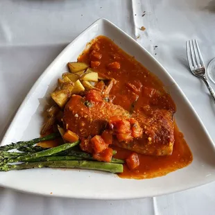 a plate of food on a table
