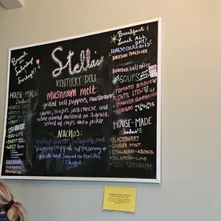 Menu board