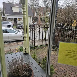 Window from inside looking out