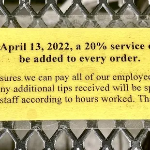 Happy News!!  We&apos;re charging you more, but you should still tip...