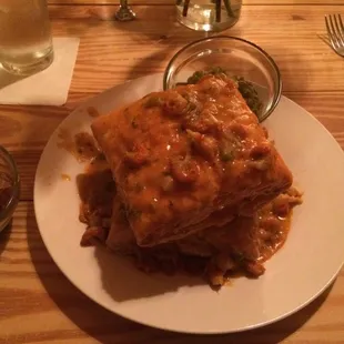 Puff pastry with crawfish étouffée