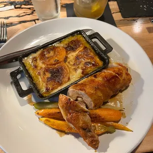 a plate of food on a table