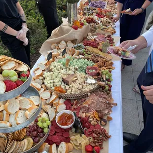 a variety of appetizers