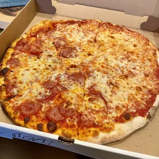 Cheese and half Pepperoni