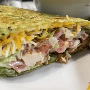 Fried chicken BLT wrap