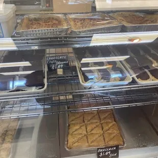 a variety of baked goods