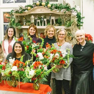 2021 Christmas Floral Design Workshop at Stems!