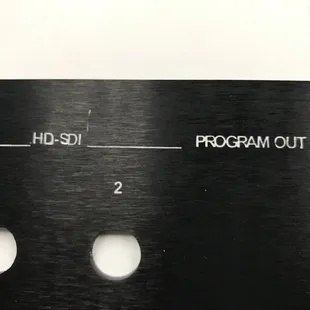 Uneven and improperly spaced lettering. Plus other erroneous markings...