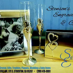 Is there a wedding or anniversary coming?  Call or come in today to see what wedding items we have!