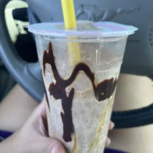 peanut butter cup protein shake $10