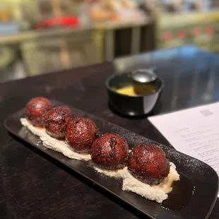 a plate of food on a table