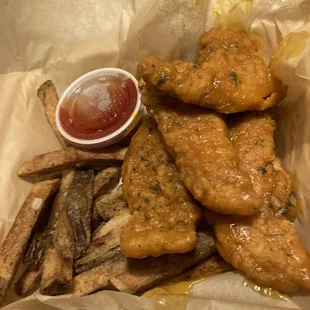Original fries and Carolina chicken tenders delicious my husband said!!