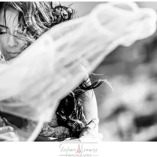 Bride and groom portrait