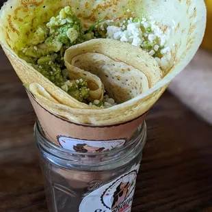 Chicken Pesto Crepe