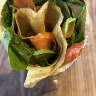 Salmon Avocado Crepe