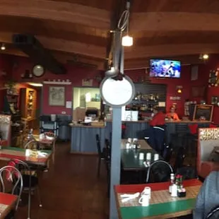 the interior of the restaurant