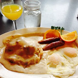 One biscuit breakfast