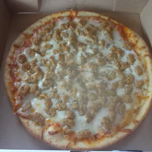 sausage pizza, at Stephano's Southland in Florence, AL.