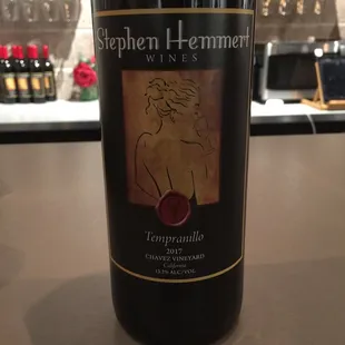 2017 Tempranillo from Chavez Vineyard in LA County, produced by Stephen Hemmert Winery